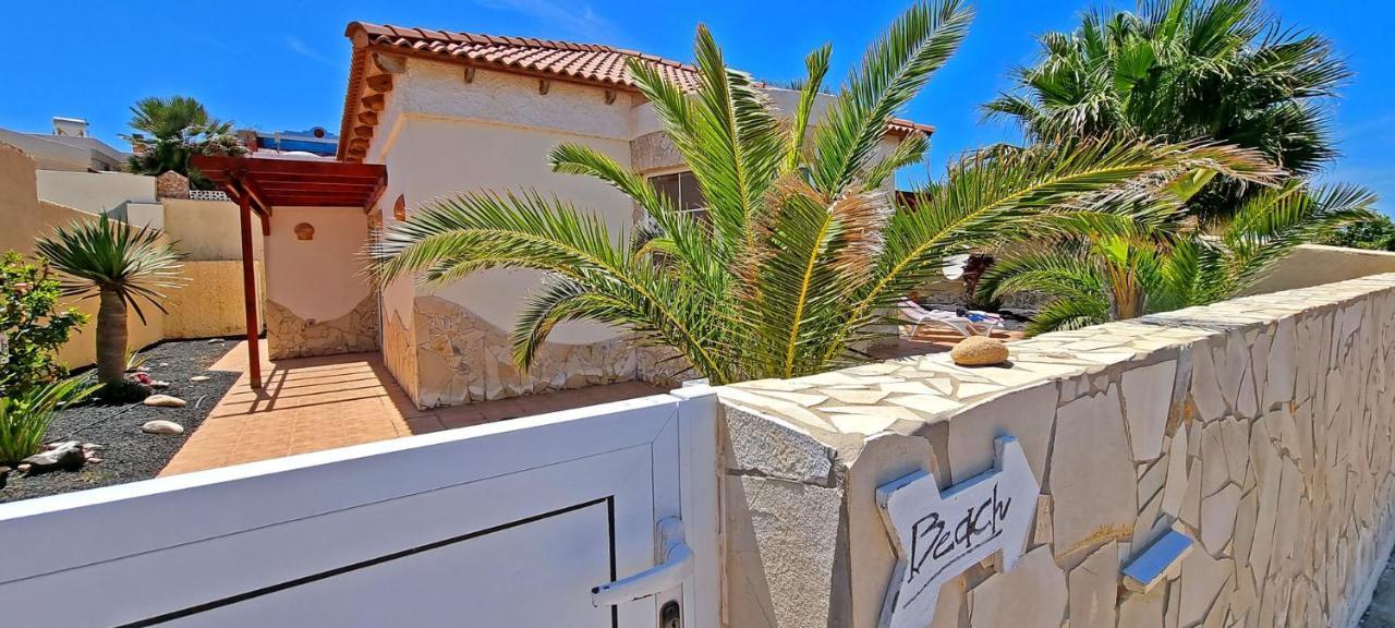 Ferienhaus Casa Oasis - La Pared - Garten - Meerblick Exterior foto