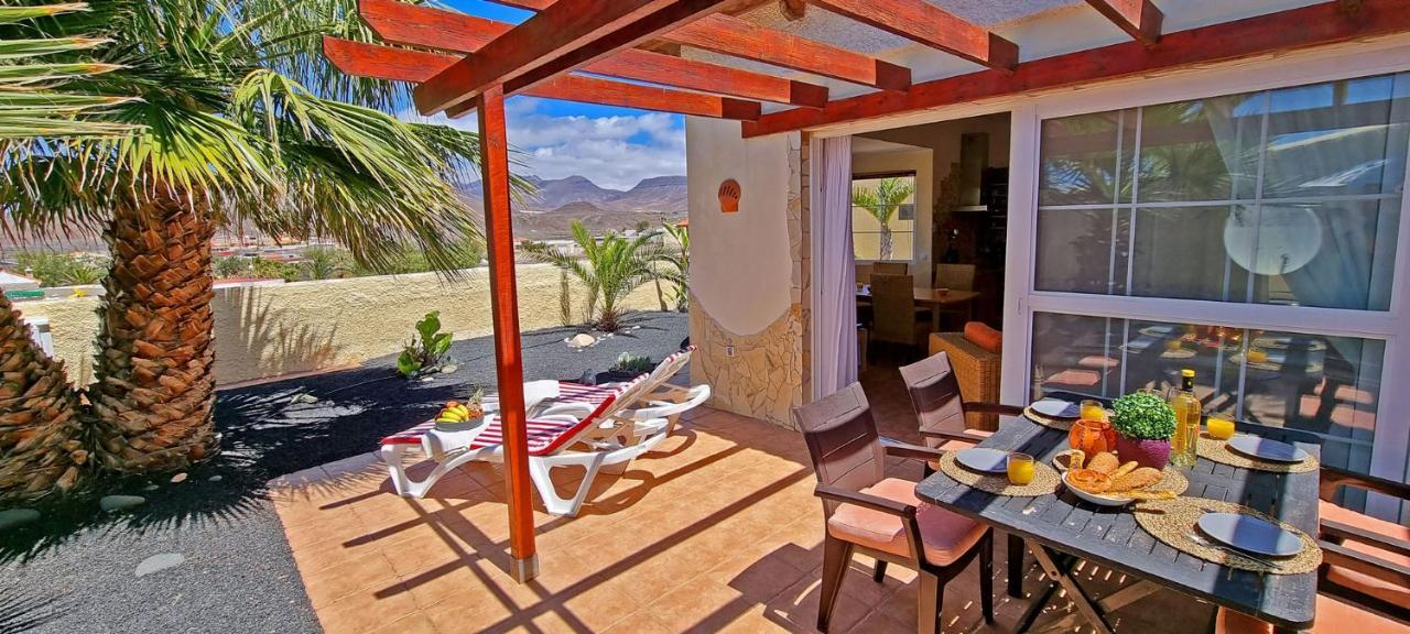 Ferienhaus Casa Oasis - La Pared - Garten - Meerblick Exterior foto