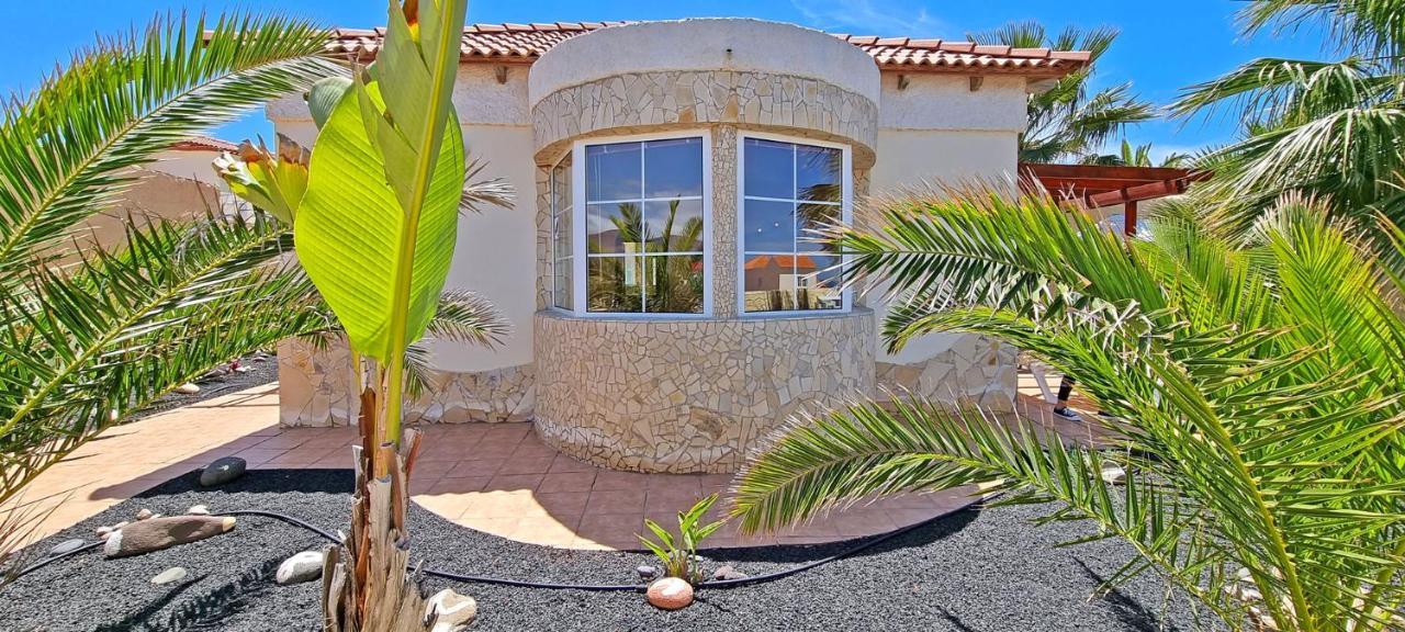Ferienhaus Casa Oasis - La Pared - Garten - Meerblick Exterior foto